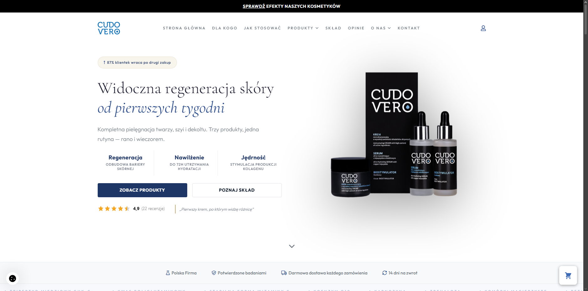 CUDOVERO — realizacja PressOps